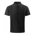thumbnail image 2 of EWASWON Men's Short Sleeve Henley Neck Cotton T-Shirts - Breathable Casual & Light Business Crewneck Tee,Black,Size 2XL, 2 of 3