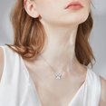 thumbnail image 5 of 925 Sterling Silver Angel Number Butterfly Necklaces for Women 1111 222 333 444 555 777 888 999 Necklace Numerology Jewelry Gift for Her Valentine Gift for Her Women Mother, 5 of 6