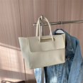 thumbnail image 1 of Bolso grande para mujer, moderno bolso de mano de estilo coreano de gran capacidad, bolso de mano retro para viajeros, 1 of 6