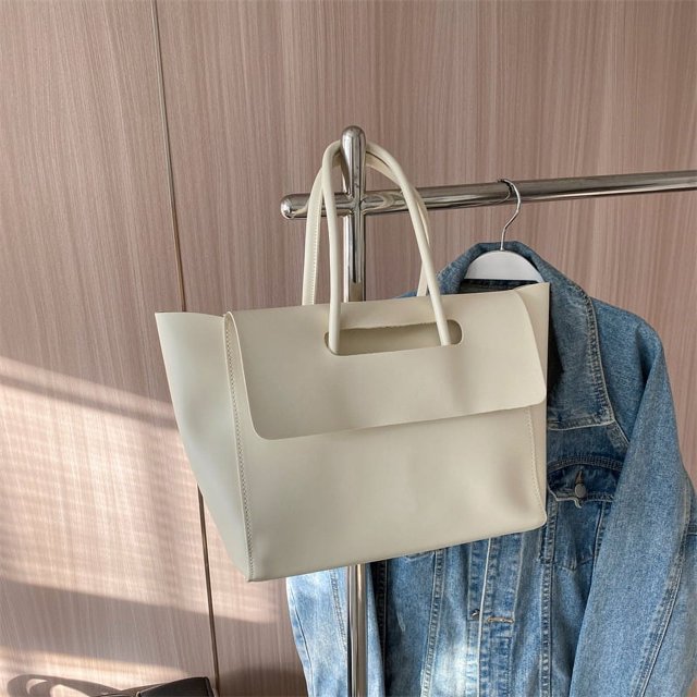 Bolso grande para mujer, moderno bolso de mano de estilo coreano de gran capacidad, bolso de mano retro para viajeros