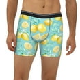thumbnail image 2 of Salouo Yellow Lemon Pattern Men's Boxer Briefs, Soft & Breathable Underwear Elastic Waistband Briefs for Men,1-Pack, 2 of 7
