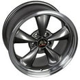 thumbnail image 4 of OE Wheels FR01 17 Inch Rim Fits Mustang Bullitt Style 5x114.3 17x9 Gloss Anthracite Machined Lip - Hollander 3448 (1), 4 of 5