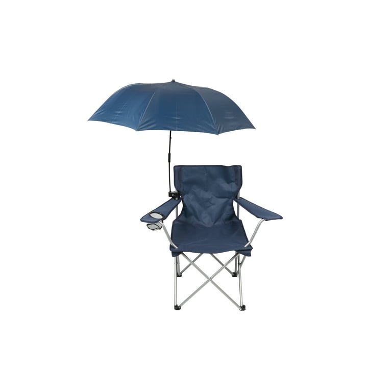 Ozark Trail Outdoor Outside Chair Umbrella with Universal Clamp Blue Large 42 inches x 42 inches Chair Not Included Walmart