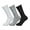 Black/Gray/White, variant on Exceptio Boys/Girls Multi Sport Crew Socks (Pack of 3)