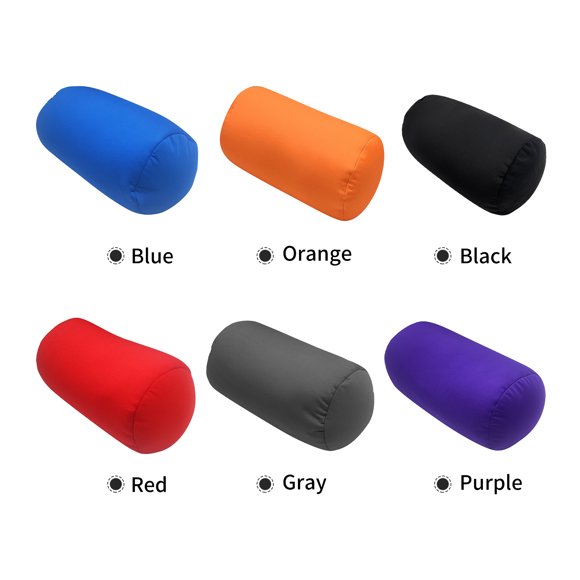 Comfortable Roll Pillow Round Cylinder Microbead Bolster Neck Back Support Roll Pillow Tube Pillow Cushie Pillows 12 X 7 Inch