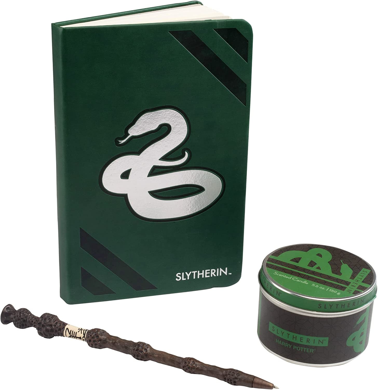 Harry Potter Slytherin Gift Set, 3 Pieces Journal, Elder Wand