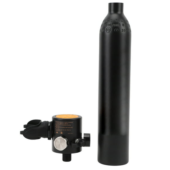 0.5L Mini Scuba Tank, Lightweight Diving Oxygen Cylinder, Mini Scuba Tank ,Equipped with Pressure Gauge for Safe Diving