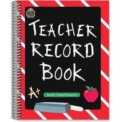 32 Sheet - Spiral s Teacher Created Resources Chalkbrd Teacher Record Book 