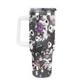 thumbnail image 4 of Kuromi And My Melody 40 Oz Tumbler with Handle And Straw, Vacuum Insulated Stainless Steel Double Wall Water Bottle Travel Coffee Mug, Gifts for Women Boys Girls, 4 of 8