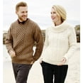 thumbnail image 4 of Aran Woollen Mills Women's 100%Merino  Wool Cowl Neck Irish Pullover Sweater Made in Ireland, 4 of 5