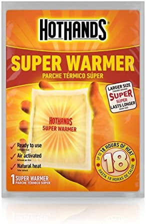 HotHands Body & Hand Super Warmers - Long Lasting Safe Natural Odorless Air Activated Warmers - Up to 18 Hours of Heat - 40 Individual Warmers