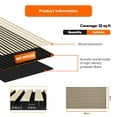 thumbnail image 6 of Self Adhesive Acoustic Wall Panels, 3D Peel and Stick Wall Panels for Sound Insulation, 24 x 48 in, 4 Piece, White, 6 of 8