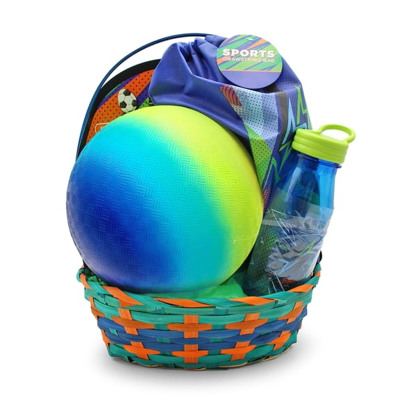 Green Rainbow Ball Prefilled Easter Basket, by Megatoys