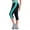 C-Mint Green475, variant on DHFJKG Capri Yoga Pants For Women High Waisted Cropped Leggings Side Striped Buttery Soft Stretchy Athletic Pants With Pockets Cozy Tights