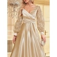 thumbnail image 5 of Wedding Guest Dress Formal Dresses for Women Sexy Bodycon Cocktail Floor Length Long Dress for Evening Party, 5 of 6
