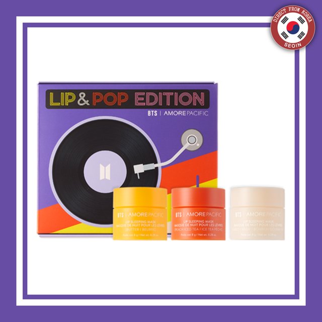 LANEIGE X BTS Lip Sleeping Mask & Pop Edition 3PCS (SET)-Seoin