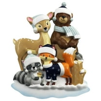 Woodland Family of 4 Ornament
