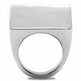 thumbnail image 4 of High polished (no plating) Stainless Steel Ring with No Stone for Women Minimalist Theme No Stone Stone Color Style TK134 Size 9, 4 of 5