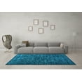 thumbnail image 3 of Ahgly Company Indoor Rectangle Abstract Light Blue Contemporary Area Rugs, 4' x 6', 3 of 4