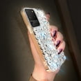 thumbnail image 4 of Samsung Galaxy S20 Ultra Case Diamond Case for Women 3D Glitter Sparkle Bling Case Luxury Shiny Crystal Diamond Bumper Clear Gems Cute Protective Girly Case Girls Cover(Sliver), 4 of 6