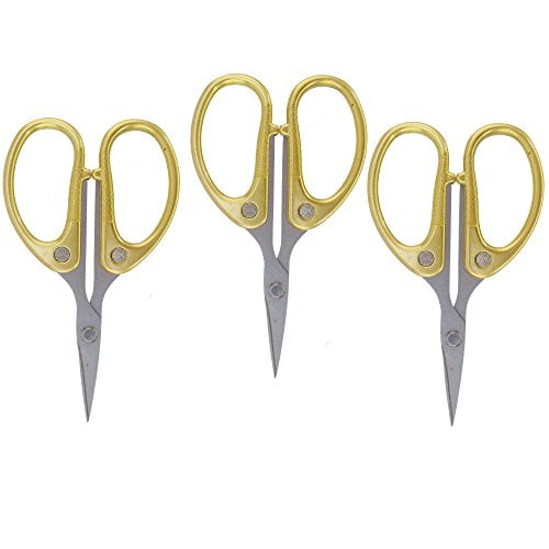 Embroidery Scissors 4 1/2" Fine Cut Sharp Point Titanium Scissors w