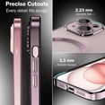 thumbnail image 4 of Magnetic Clear for iPhone 15 Case [Compatible with MagSafe] [Full Camera Lens Protection] Luxury Plating Women Girls Men Cover Transparent Shockproof Protective Phone Case for iPhone 15 Pink, 4 of 14