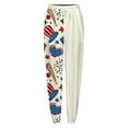 thumbnail image 4 of Pantalones de pierna ancha sueltos de cintura alta para mujer, deportivos, casuales, ajustados, con cordones Fridja alkflakhf33292, 4 of 5