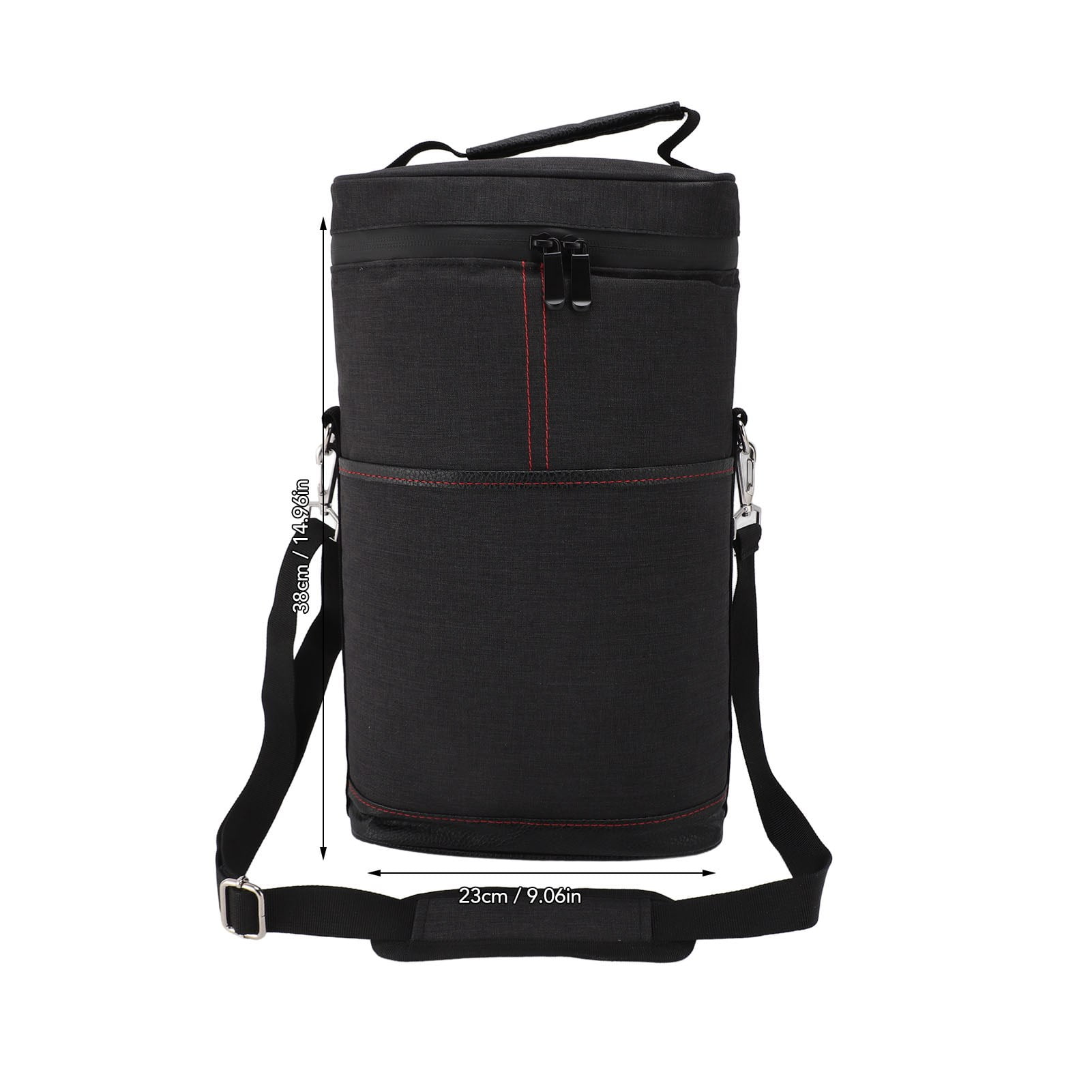 Sac Isotherme Pour 2 Bouteilles De Vin - Bandoulière Réglable - Étui étanche - Idéal Pique-nique, Voyage, Golf - 3