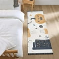 thumbnail image 3 of Yayeee Hallway Runner Rug 2'x6' Non Slip Machine Washable with Rubber Backing, White Halloween Pattern, 3 of 8