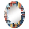 thumbnail image 2 of DESIGN ART Designart "Cityscape Colorful Patterns I" Architecture Modern Wall Mirror 20in.x30in., 2 of 5
