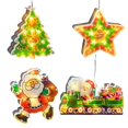 thumbnail image 1 of 4 piezas de luces de silueta de ventana de Navidad decoraciones para Yuyangstore Luces de hadas de interior, 1 of 6
