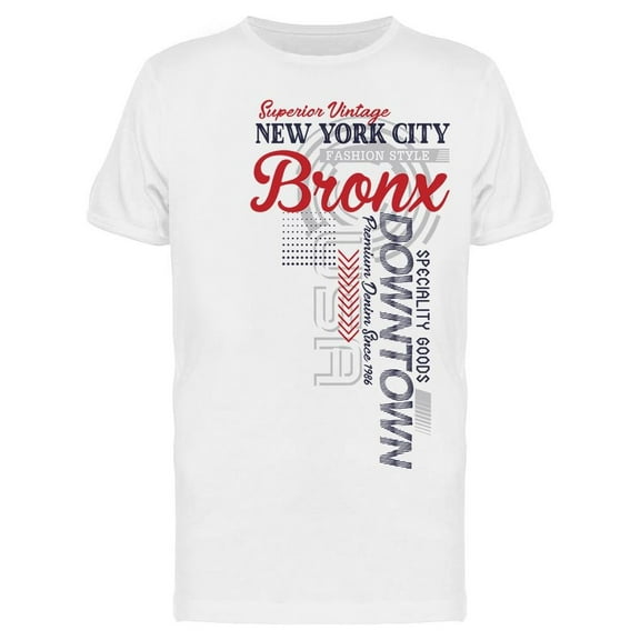 Superior Vintage Nyc Bronx T-Shirt Men -Image by Shutterstock, Male Large