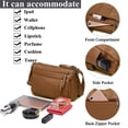 thumbnail image 5 of VOLGANIK ROCK Bolsos para mujer, bolso de hombro de piel sintética suave, bolso cruzado para mujer, bolso de bolsillo ligero, 5 of 5