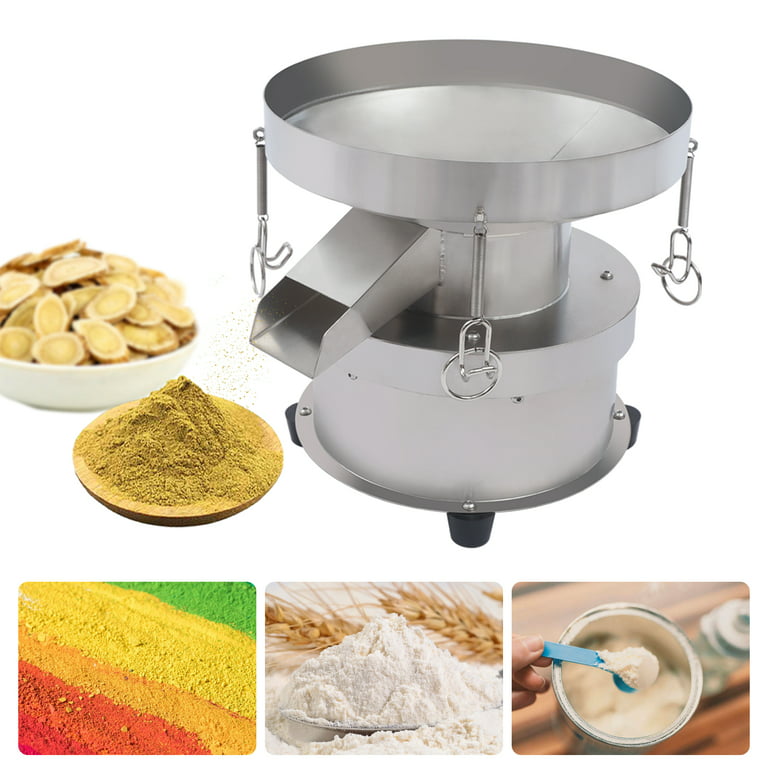 Flour Sifter, Electric Sieve Shaker, Automatic Powder Sifter, Stainless  Steel Vibrating Sieve Machine, 12 Mesh and 80 Mesh for Granule Powder Grain
