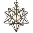 thumbnail image 4 of Elk Home Moravian Star 12-inch Wide 1-Light Mini Pendant in Antique Brass, 4 of 4