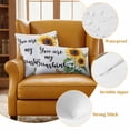 thumbnail image 6 of Yellow Sunflower Outdoor Pillow Covers 20x20 Set of 2,Waterproof Patio Throw Pillowcase Protectors,Butterfly Sunshine Farmhouse Country Decorative Pillow Shams Cushion Covers for Seat Bed Couch Sofa, 6 of 8