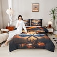 thumbnail image 4 of Castle Fairy Swan Couple Lover Full Size Comforter Sets,Happy Valentine's Day Bedding Sets, 4 of 8
