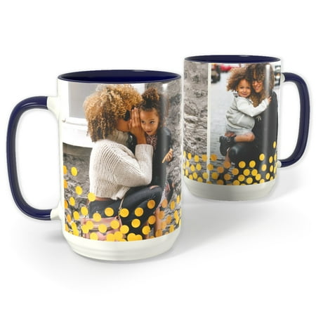 Wickford Mug - Dark Blue Photo Mug 15 oz