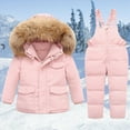 thumbnail image 2 of UAYOTSE Toddler Snowsuit Baby Boys Girls Winter Ski Suits Clothes Warm Hooded Jacket and Bib Pants,Sizes 3-4 Years, 2 of 4