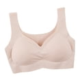 thumbnail image 4 of Sujetador sin costuras Wireless Hacer subir Lingerie Sport Ropa interior transpirable, Albaricoque, L sidaley AP002552-07, 4 of 7