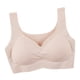 thumbnail image 4 of Sujetador sin costuras Wireless Hacer subir Lingerie Sport Ropa interior transpirable, Albaricoque, L AweSitey AP002552-07, 4 of 7