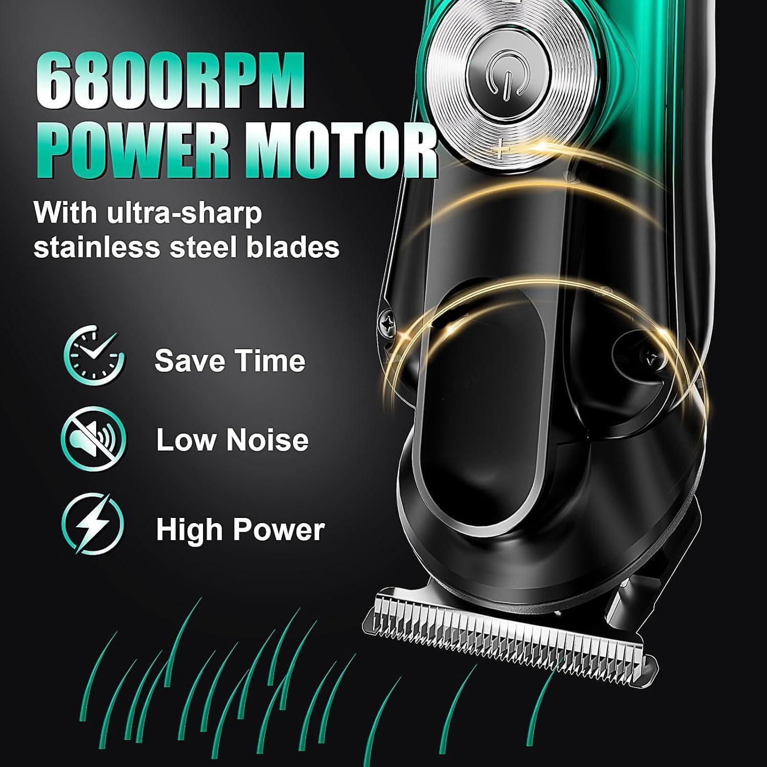 BILLAR 6 in 1 Professional Mens Grooming Kit for Mustache,Body, 17 Piece All-in-One Mens Grooming Kit and Hair Clipper, Nose, Ear,Body and Face, Electric Razor with Type-C Recharge Dock