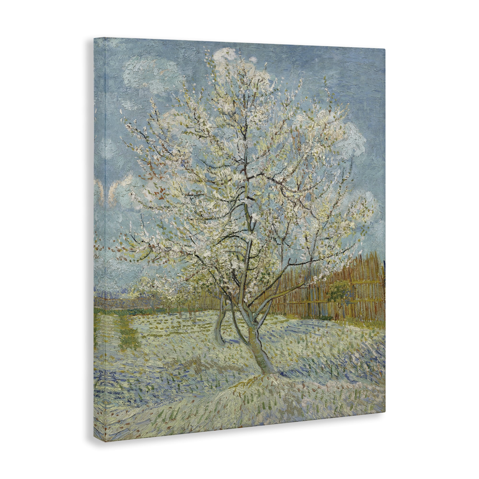 Stupell Industries Van Gogh Pink Peach Tree Landscape & Nature Painting Wrapped Canvas Art Print Wall Art, 16 x 20