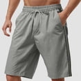 thumbnail image 2 of kamemir Mens Athletic Shorts Mens Shorts Casual Comfortable Workout Shorts Drawstring Pockets Elastic Waist(Dark Gray,L), 2 of 6