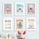 thumbnail image 2 of Muñeco de nieve árbol calcetín negro gato campana regalo Rosa Navidad arte de pared lienzo pintura carteles e impresiones imágenes para decoración de habitación de niños, 2 of 4