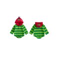 thumbnail image 2 of RUINIXCW Newborn Baby Boy Girl Halloween Caterpillar Costume Fleece Romper Infant Baby Boy Fall Winter Clothes Long Sleeve Hooded Stripe Zipper Bodysuit, 2 of 10