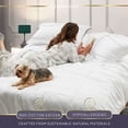 thumbnail image 6 of Lincove Luxury Duvet Cover Set Sofia Collection- 100% Ultra Soft Cotton Sateen - Full, 6 of 9