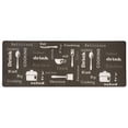 thumbnail image 2 of World Rug Gallery Kitchen Themes Anti Fatigue Kitchen, Laundry Room, Comfort Indoor Mat, Door Mat - Brown 18"x47", 2 of 4