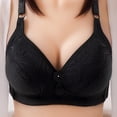 thumbnail image 4 of Jsaierl Womens Lace Bras Wirefree Push Up T-shirt Bras Seamless Comfy Bralettes Shapewear Breathable Full Figure Bras, 4 of 5