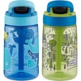 thumbnail image 2 of Contigo Kid's 14 oz. Water Bottle 2-Pack - Gummy Blue/Matcha Green, 2 of 4